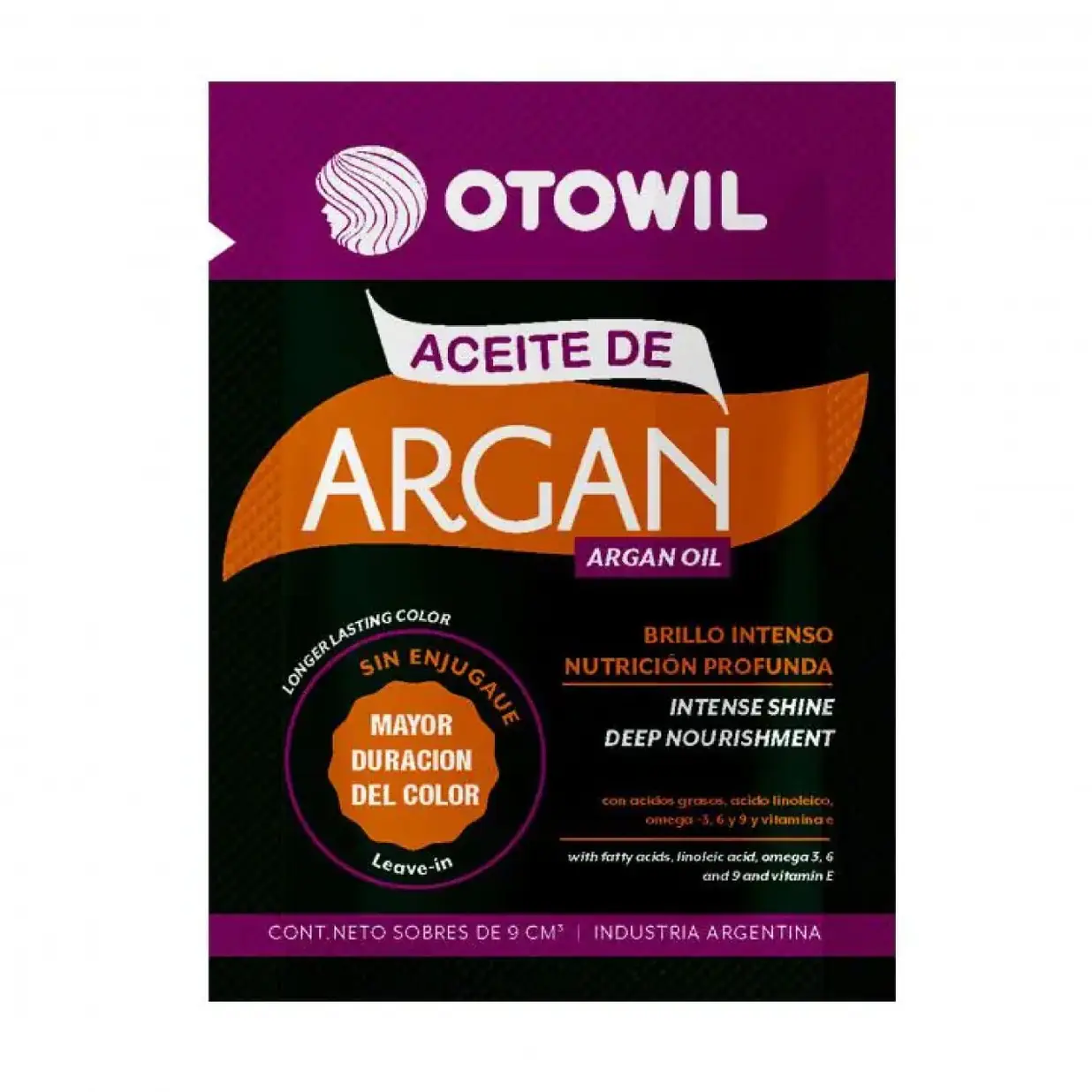 OTOWIL ACEITE ARGAN X 1 SACHET 9 ML