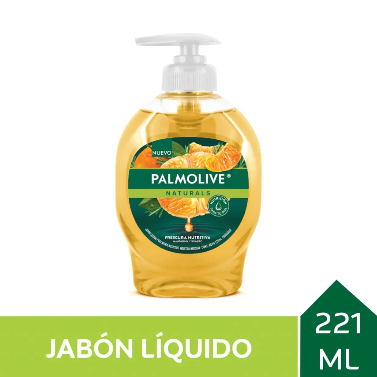 PALMOLIVE JABÓN LÍQUIDO X221ML MANDARINA Y ROMERO