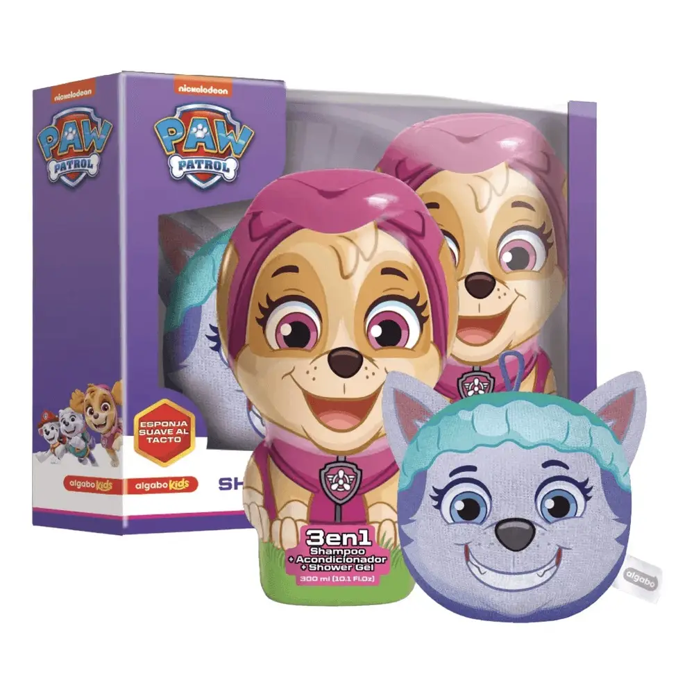 PAW PATROL SKYE SET SHAMPOO + ESPUMA 