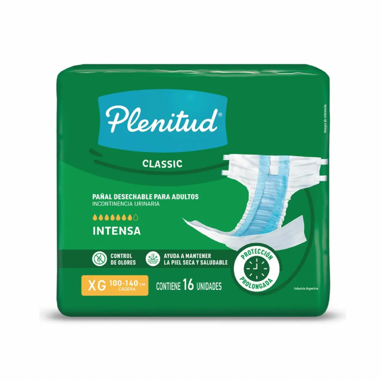 PLENITUD CLASICC PAÑALES DESECHABLES INTENSA T.XG X16U