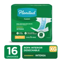PLENITUD CLASICC PAÑALES DESECHABLES INTENSA T.XG X16U