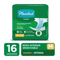 PLENITUD CLASSIC PAÑAL DESECHABLE INTENSO T.M X16U