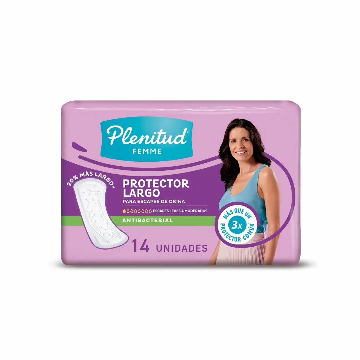 PLENITUD FEMME PROTECTORES LEVE X14U LARGO