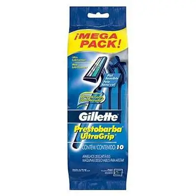 PRESTOBARBA ULTRA GRIP X10 