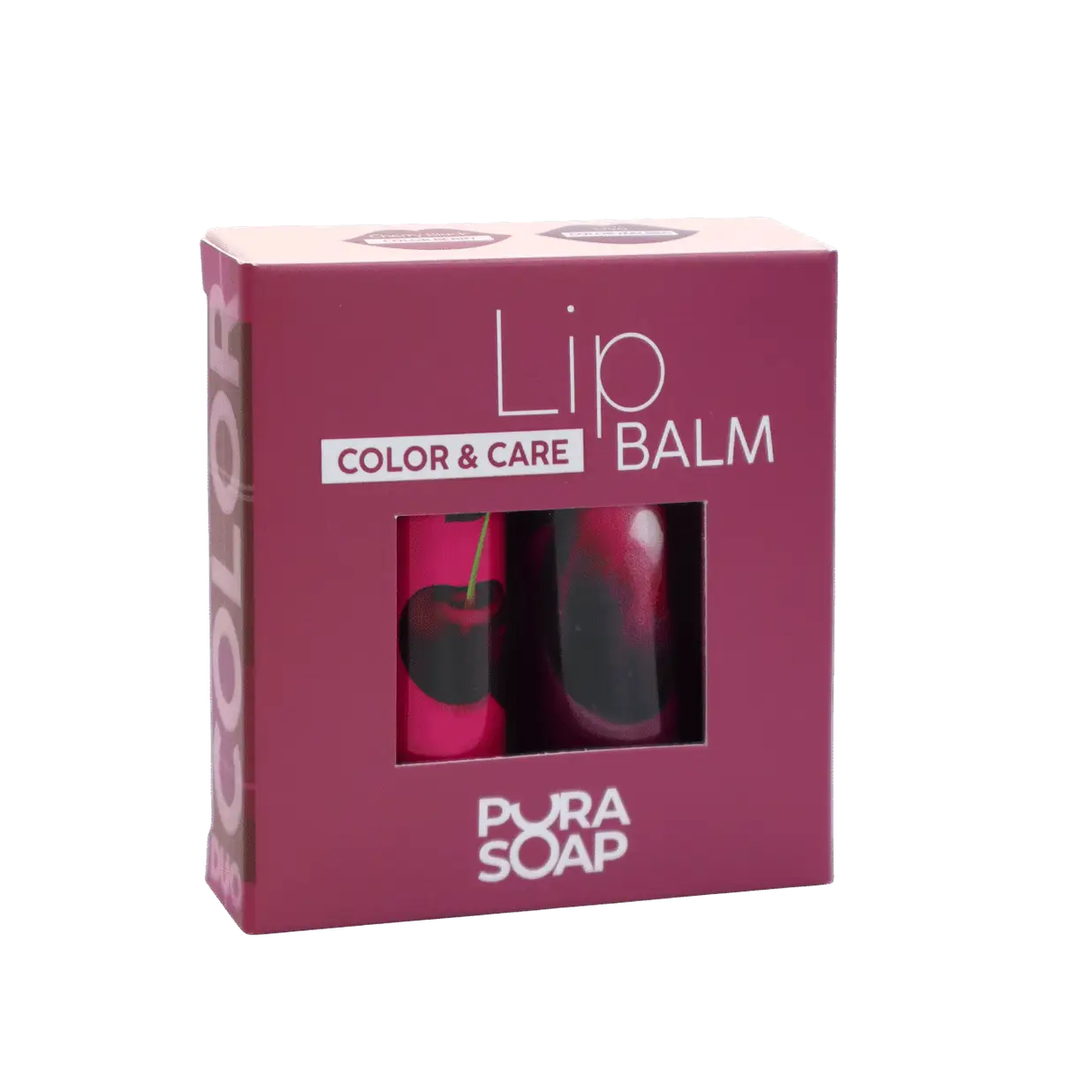 PURA SOAP BALSAMO LABIAL DUO CHERRY + UVA