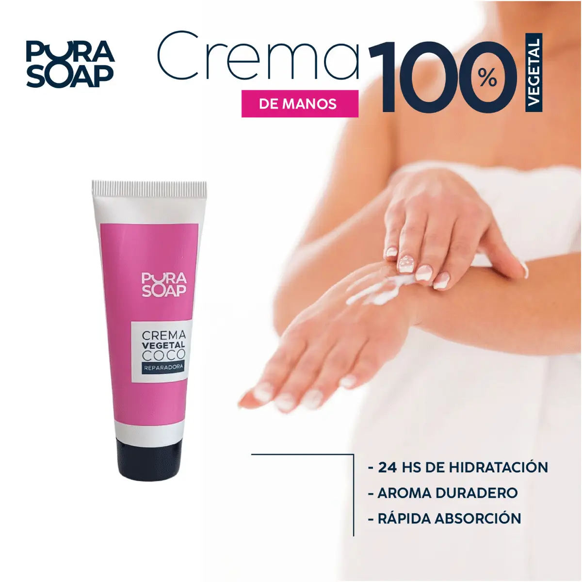 PURA SOAP CREMA DE MANOS DE CASTAÑA X40G