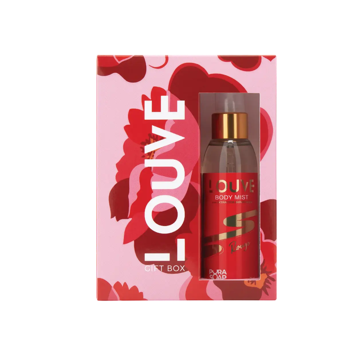 PURA SOAP KIT ROUGE BODY MIST + LABIAL 