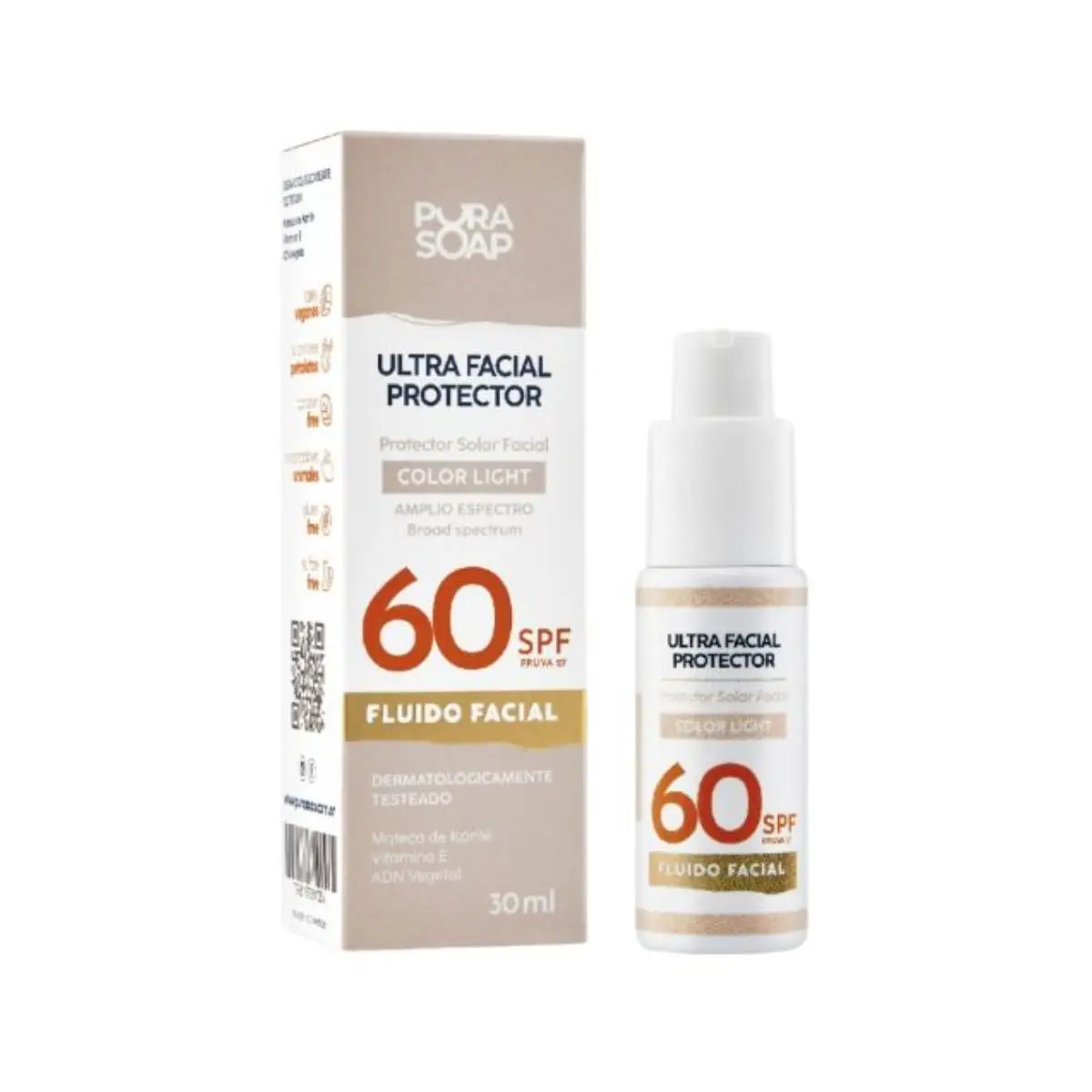 PURA SOAP PROTECTOR SOLAR FACIAL F60 LIGHT