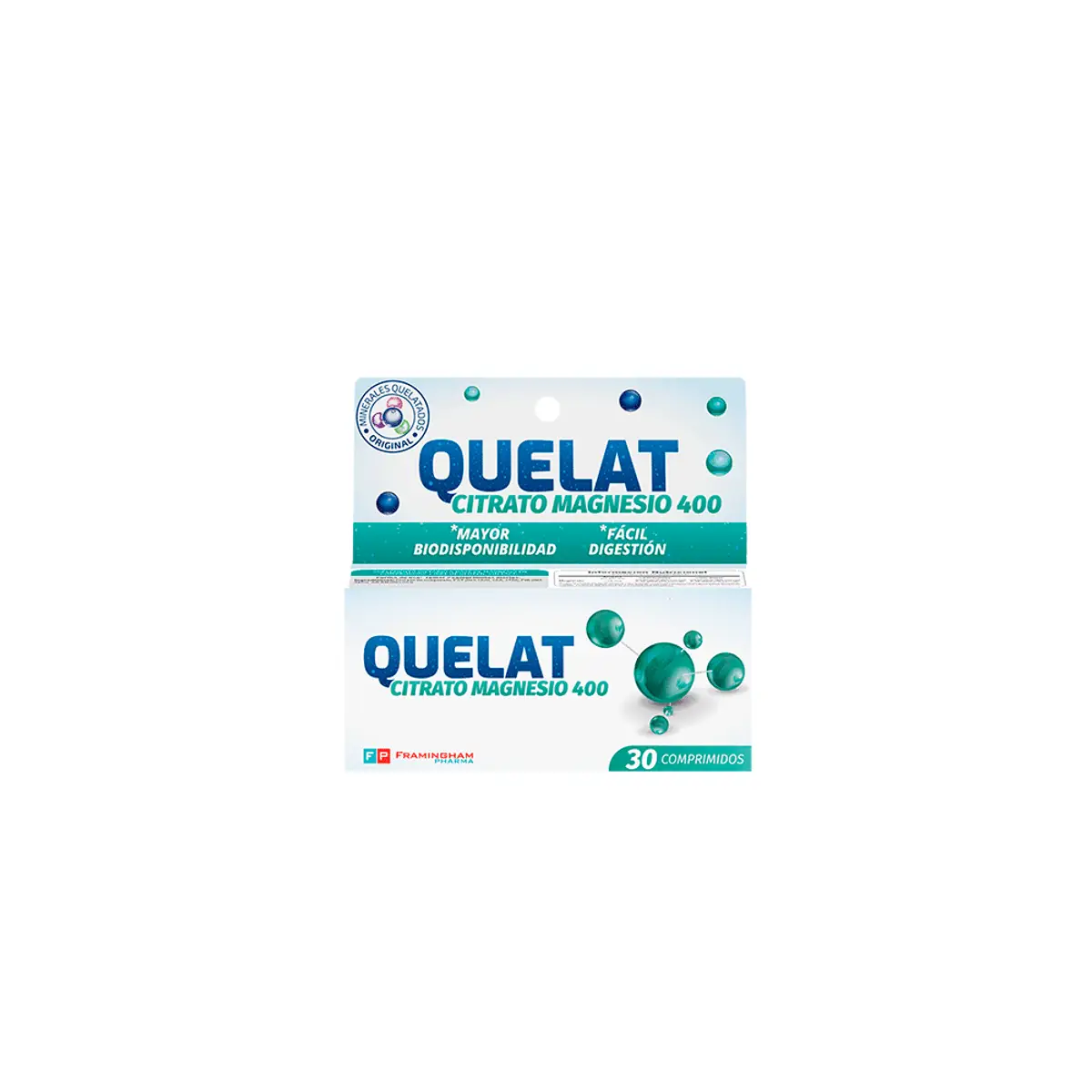 QUELAT CITRATO DE MAGNESIO 400 X30 