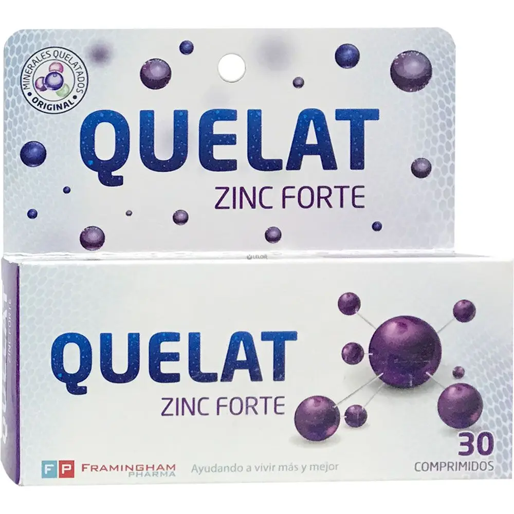 QUELAT ZINC FORTE 30 COMPR 