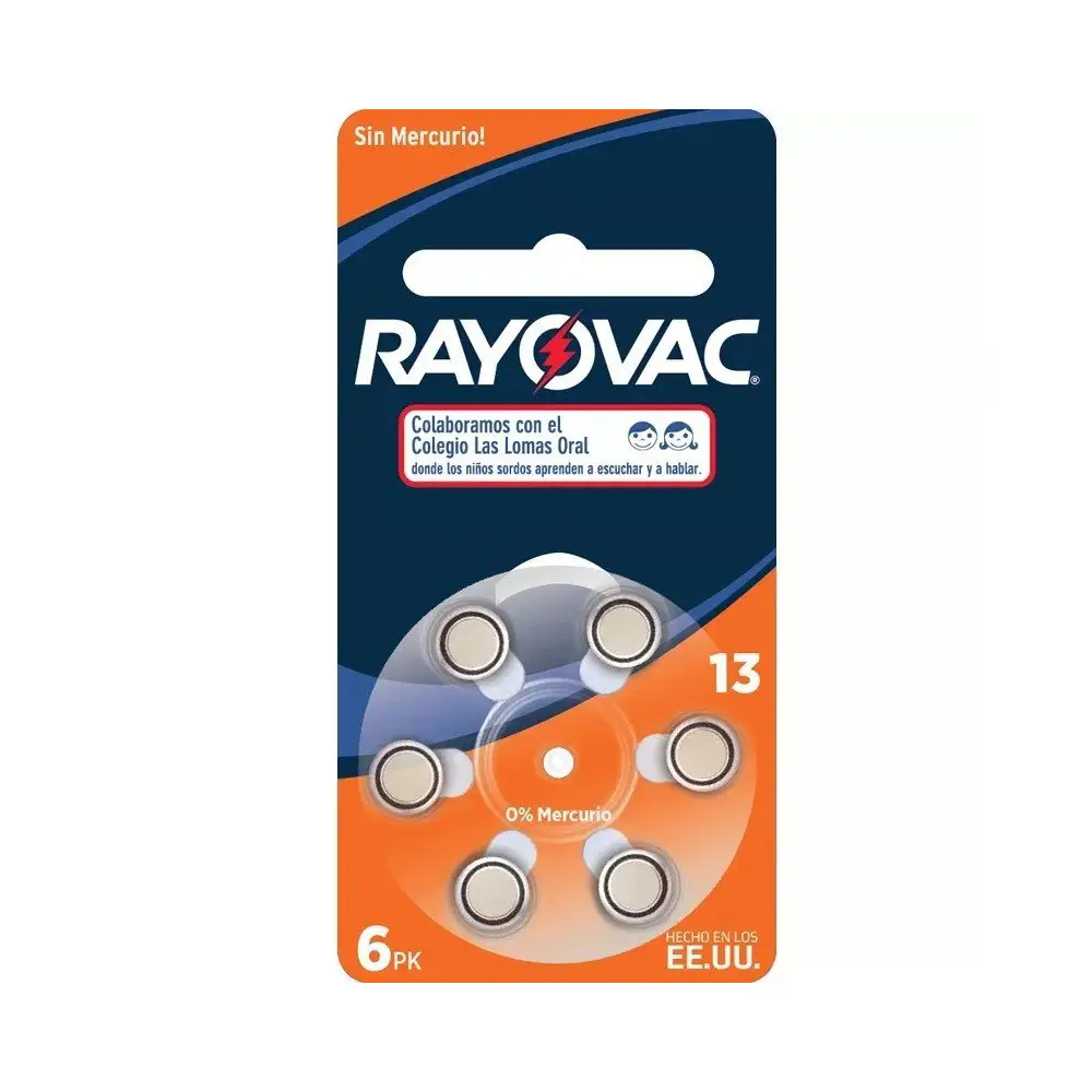 RAYOVAC AUDIOLOGIA 13X6