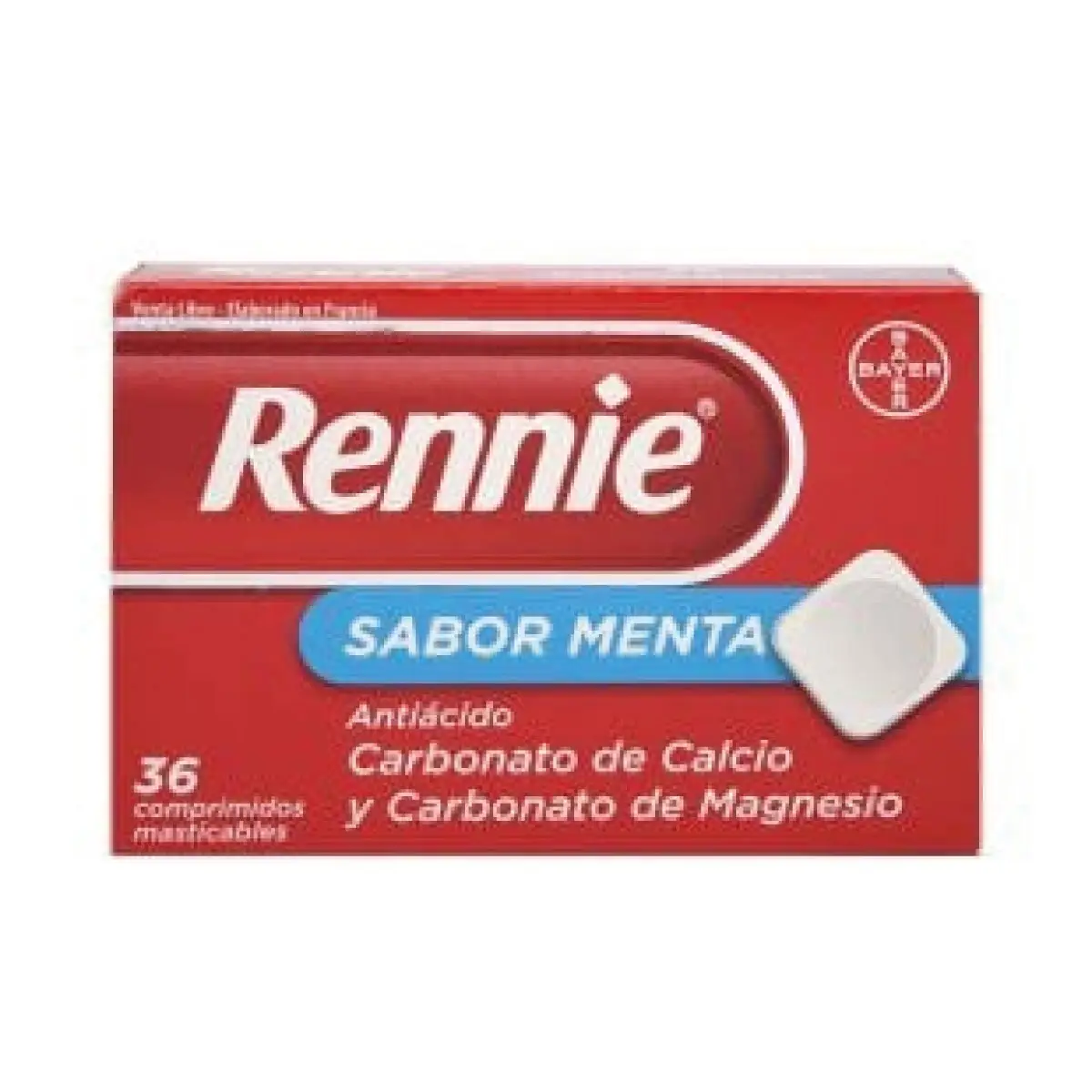 RENNIE ANTIACIDO SABOR MENTA X36 COMPRIMIDOS