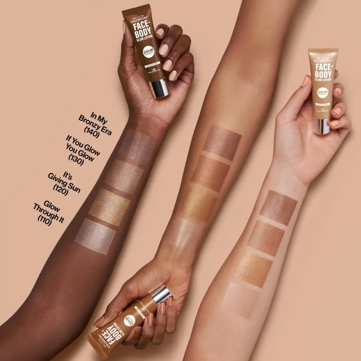 REVLON COLORSTAY FACE + BODY GLOW LOTION X30 130