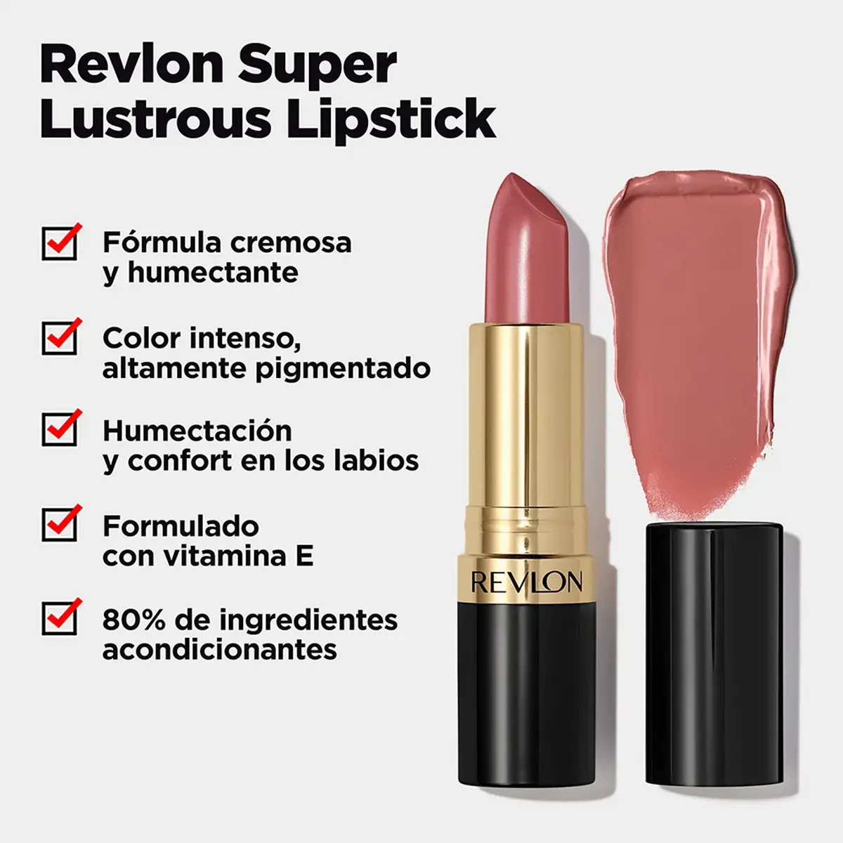 REVLON LABIAL SUPER LUSTROUS UNCUT RUBY 810