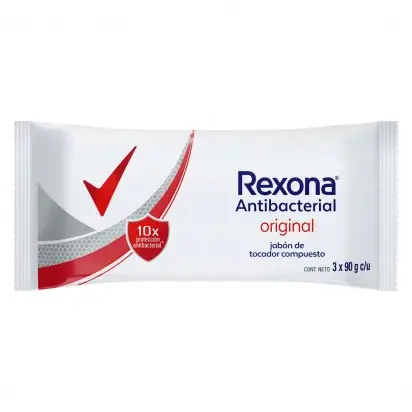 REXONA JABON 3 X90 ANTIBACTERIAL