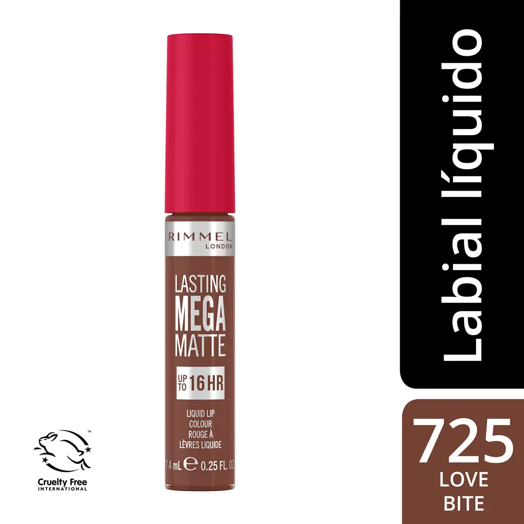 RIMMEL LONDON LABIAL LASTING MATTE 725 LOVE BITE