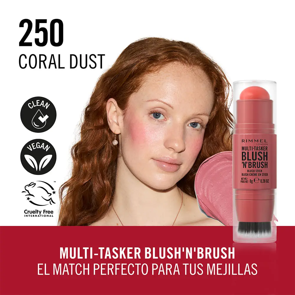 RIMMEL RUBOR MULTI TASKER CORAL DUST