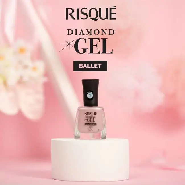 RISQUE ESMALTE DIAMOND GEL BALLET 