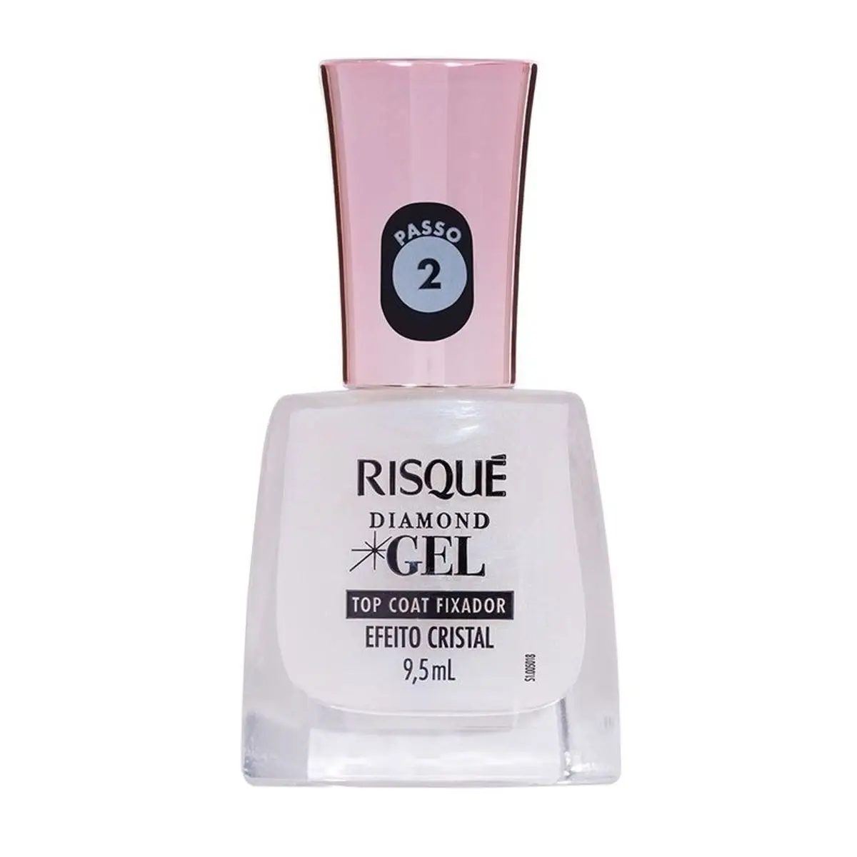 RISQUE ESMALTE GEL TOP COAT X 9,5 ML EFECTO CRISTAL