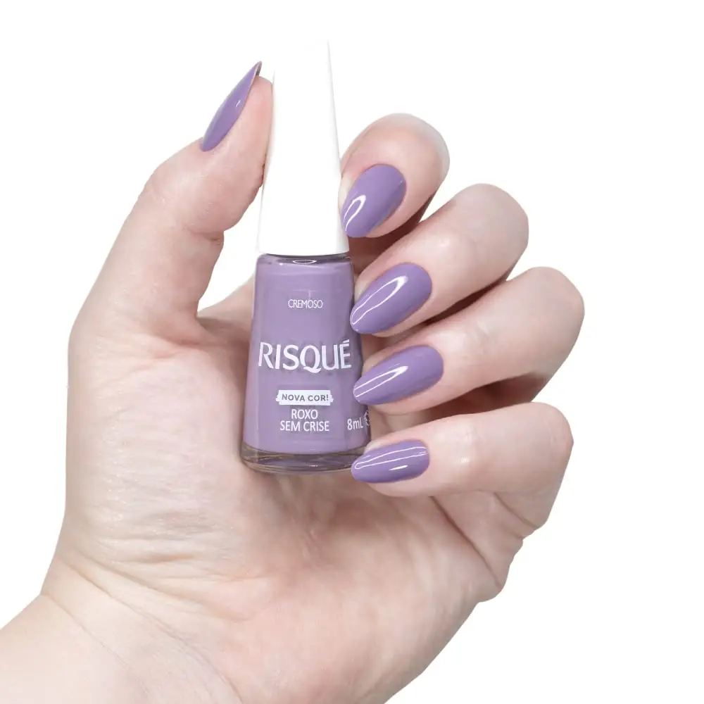 RISQUE ESMALTE X8 ML ROXO SEM CRISE