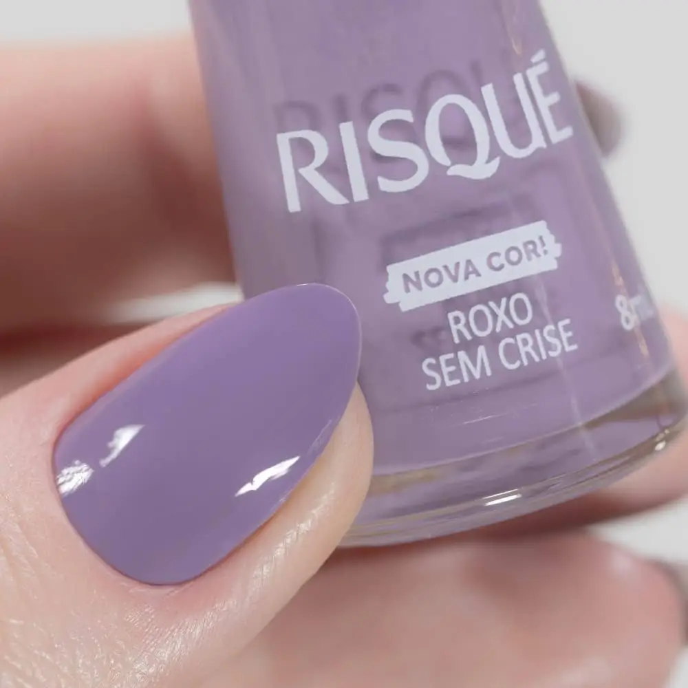 RISQUE ESMALTE X8 ML ROXO SEM CRISE