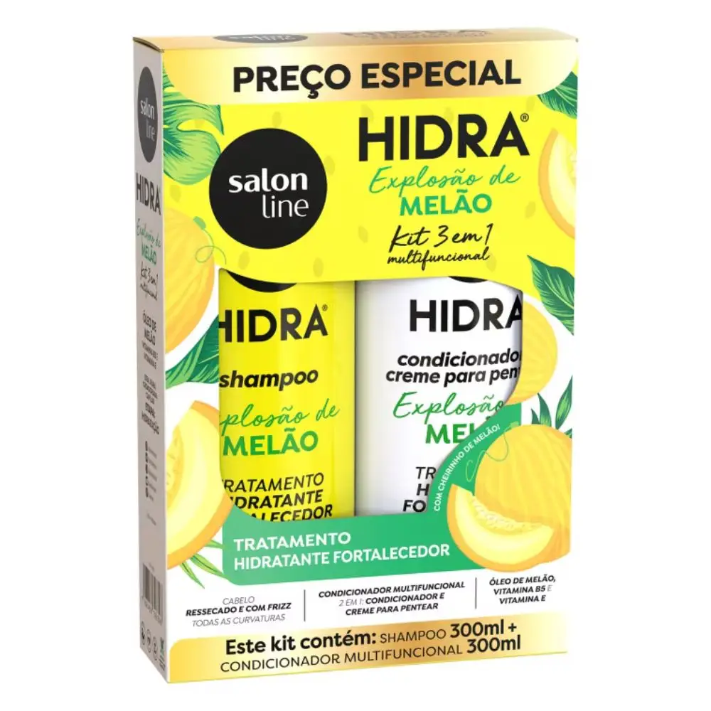 SALON LINE HIDRA KIT SHAMPOO + ACONDICIONADOR MELAO 