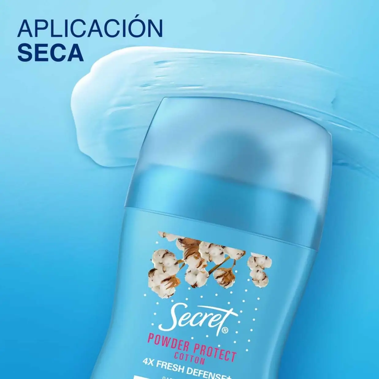SECRET BARRA ANTITRANSPIRANTE POWDER PROTECT COTTON X45G