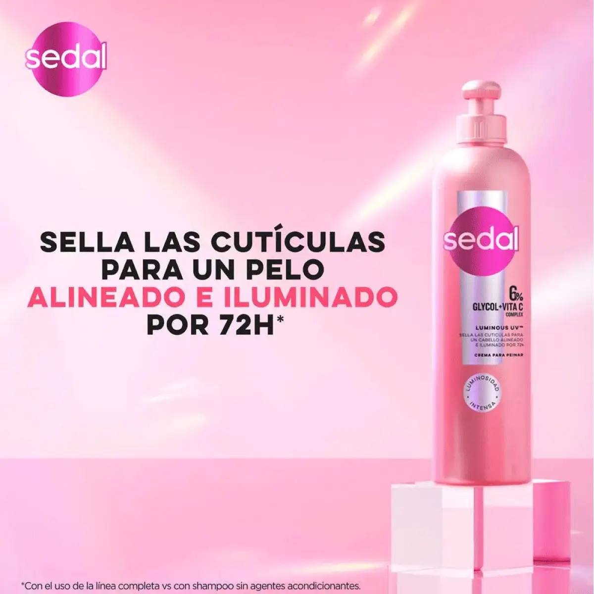 SEDAL CREMA DE PEINAR X300 ML LUMINOUS UV 