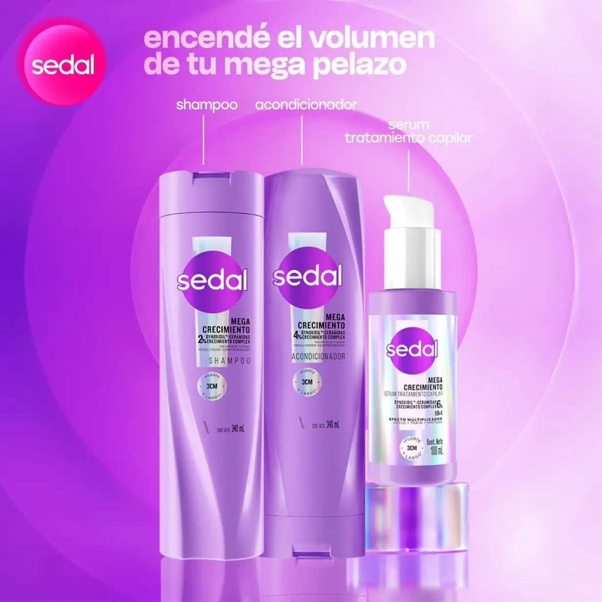 SEDAL ENJUAGUE X340 MEGA CRECIMIENTO