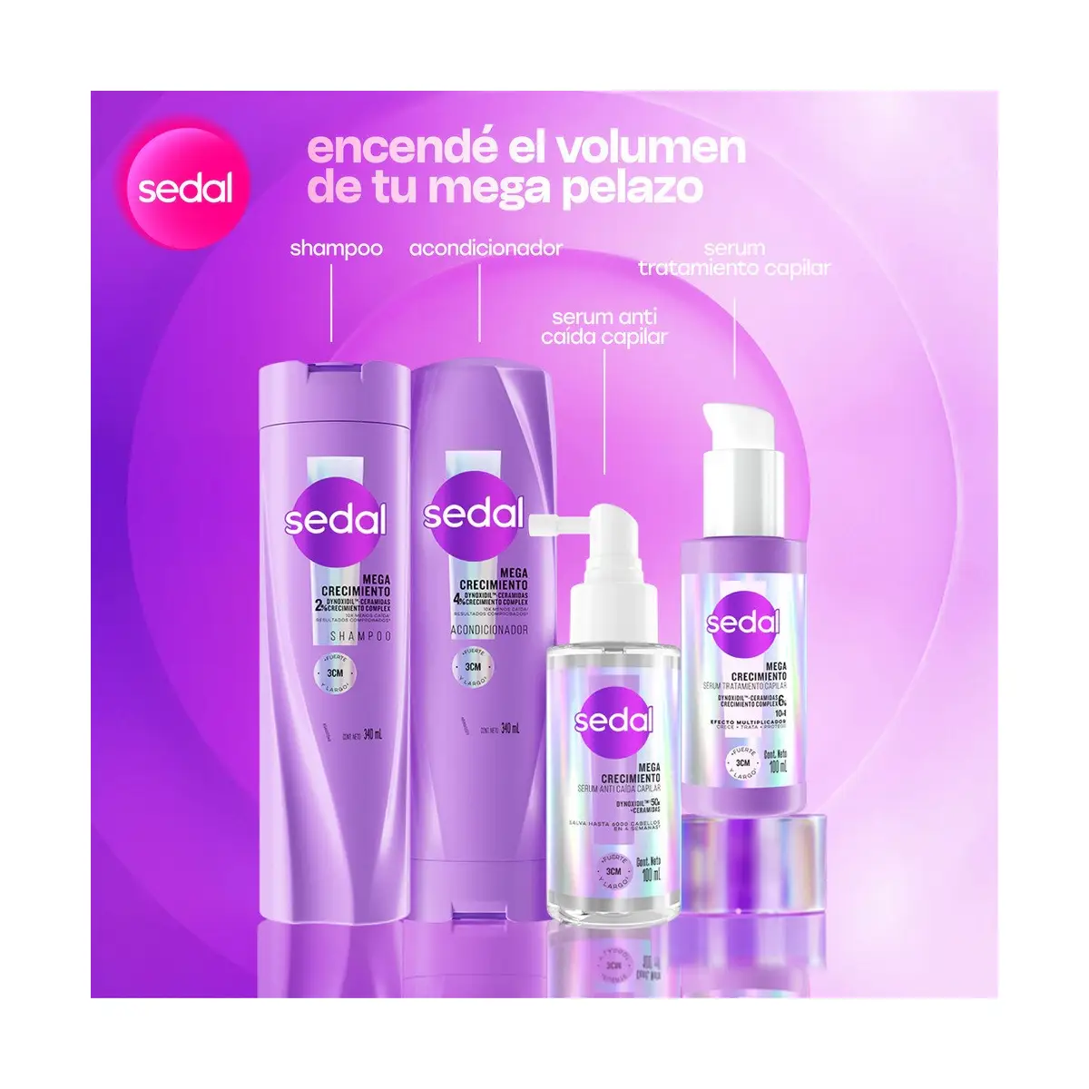 SEDAL SERUM MEGA CRECIMIENTO X100ML