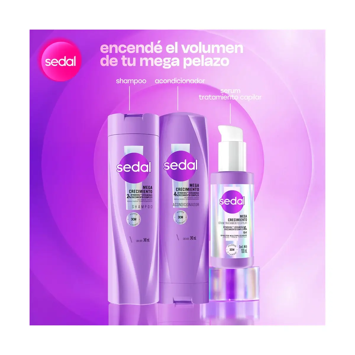 SEDAL SERUM MEGA CRECIMIENTO X100ML