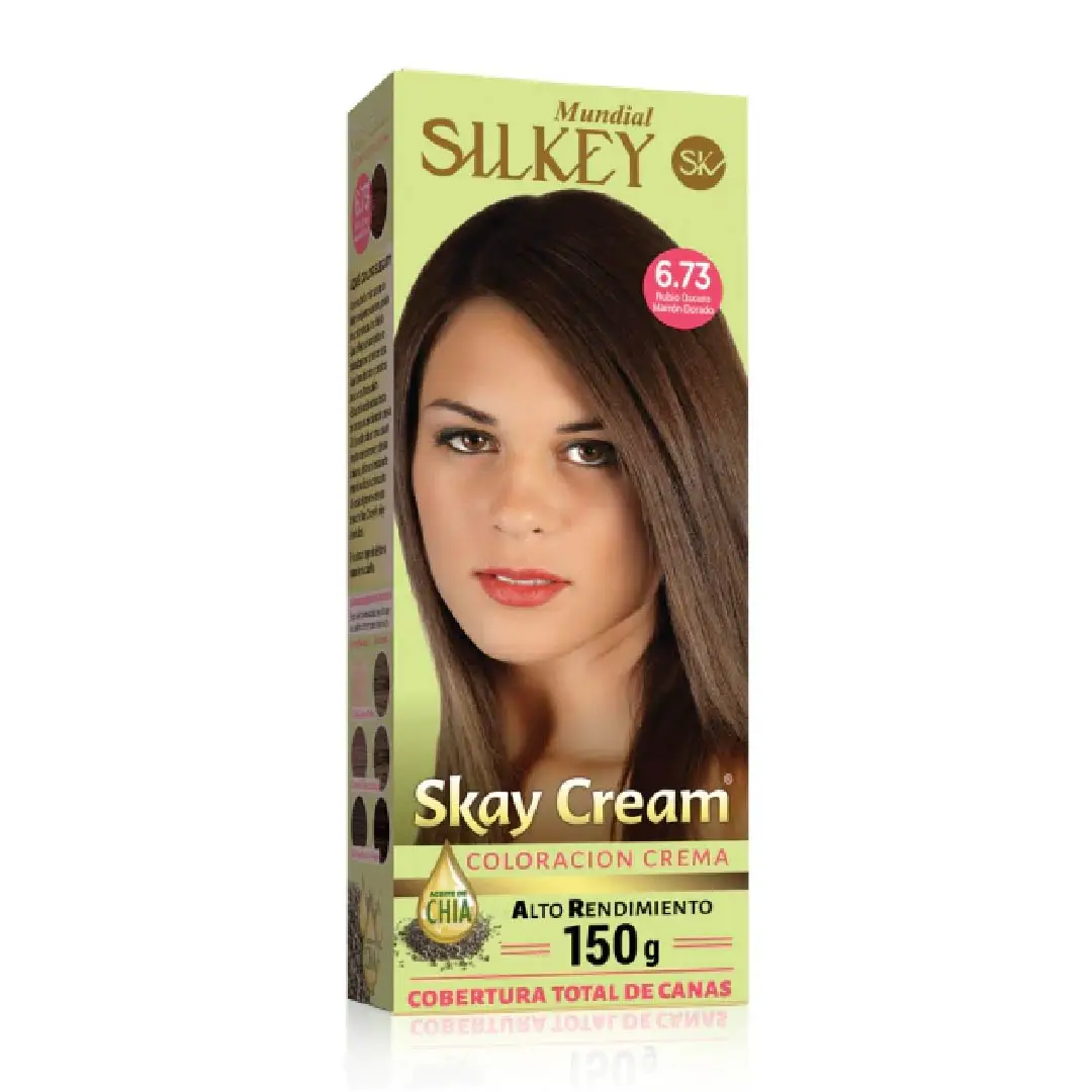 SILKEY KIT SKAY CREAM 6.73 RUBIO OSCURO MARON DORADO