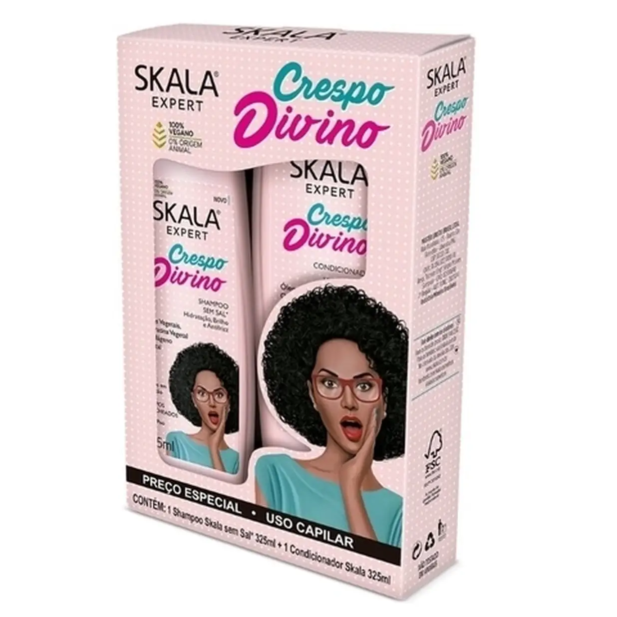 SKALA KIT SHAMPOO + ACONDICIONADOR CRESPO DIVINO