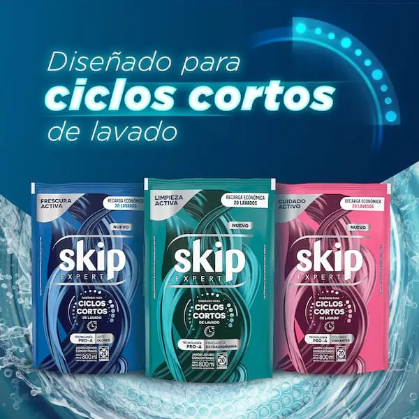 SKIP DILUIR CONCENTRADO CUIDADO DP X800 CICLO CORTO