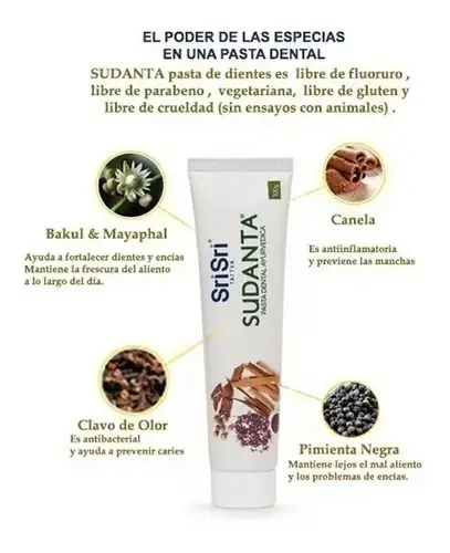 SRI SRI CREMA DENTAL X100G. 