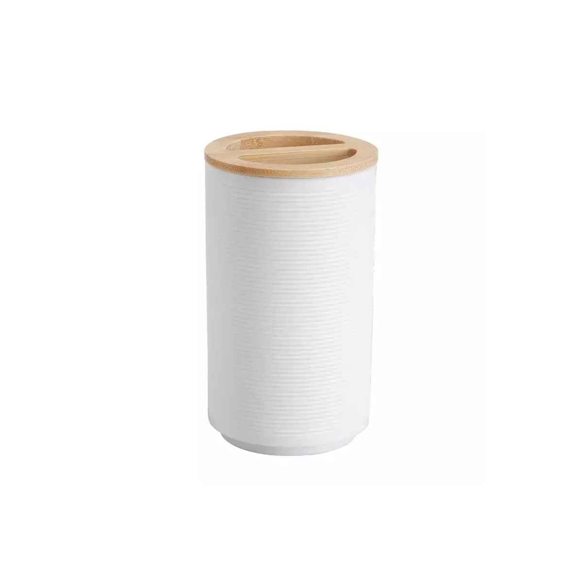 SUKA PORTA CEPILLO PP BLANCO CON TAPA 