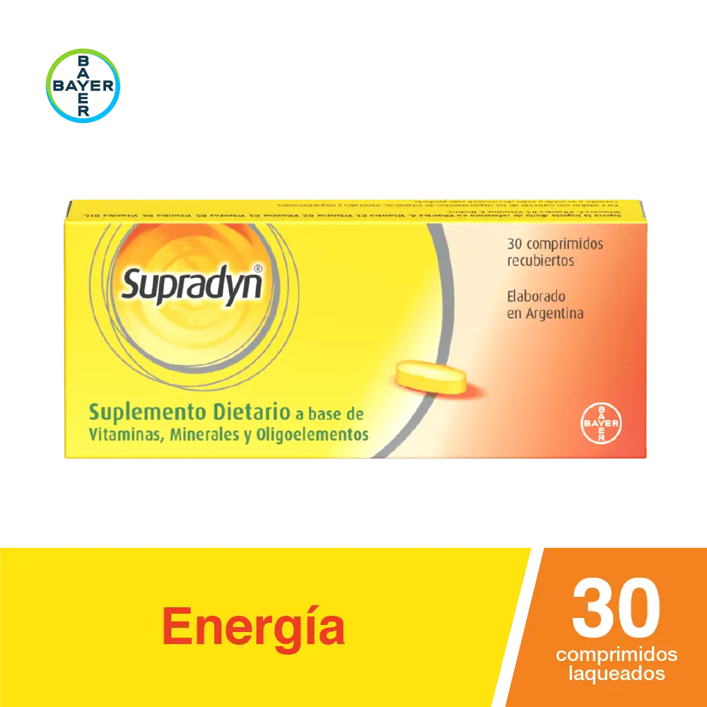SUPRADYN SUPLEMENTO VITAMINICO X 30 COMP LAQUEADOS