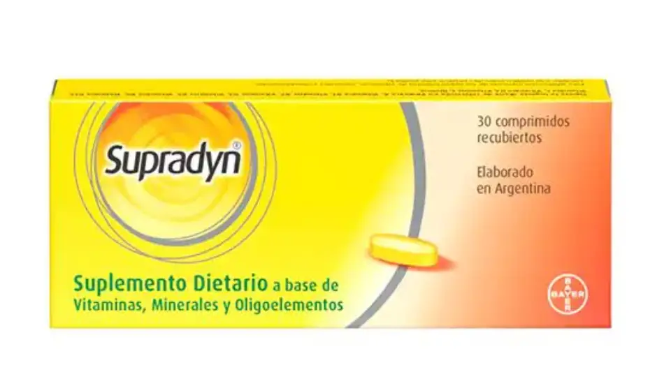 SUPRADYN SUPLEMENTO VITAMINICO X 30 COMP LAQUEADOS