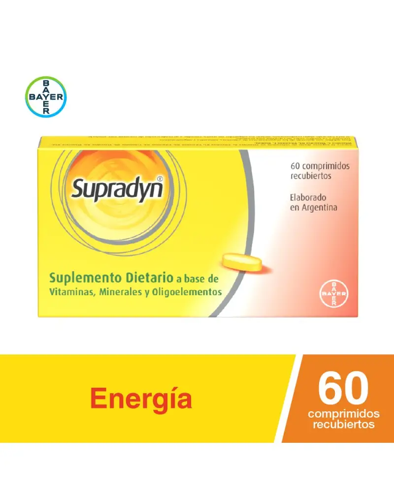 SUPRADYN SUPLEMENTO VITAMINICO X 60 COMP LAQUEADOS