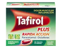 Tafirol Plus x8 comprimidos.