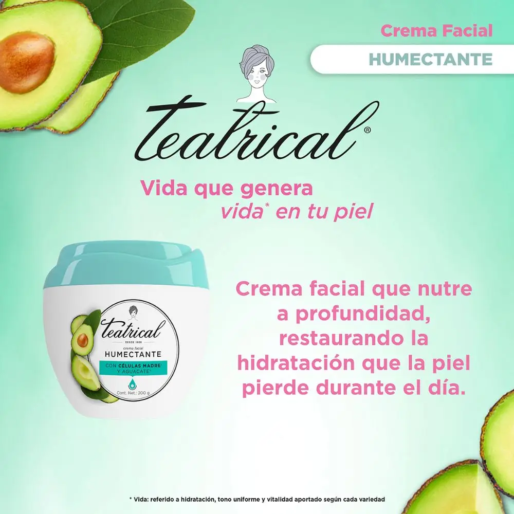 TEATRICAL CREMA HUMECTANTE X100 