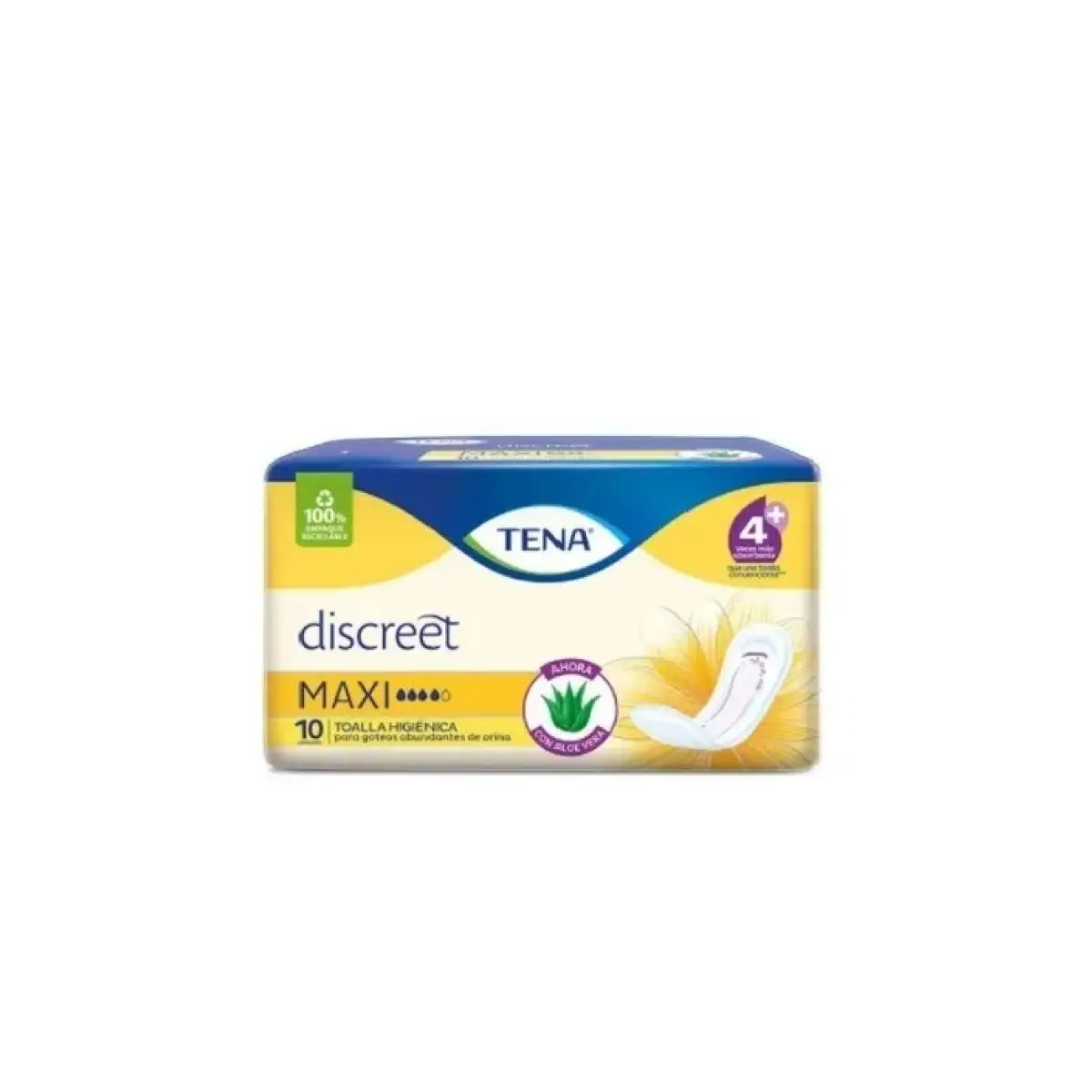 TENA DISCREET MAXI X10 ALOE 