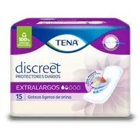 TENA DISCREET PROTECTORES DIARIOS EXTRA LARGOS X15U