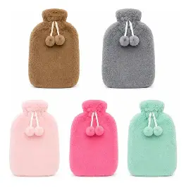 THELMA&amp;LOUISE BOLSA DE AGUA CALIENTE CON POMPONES 