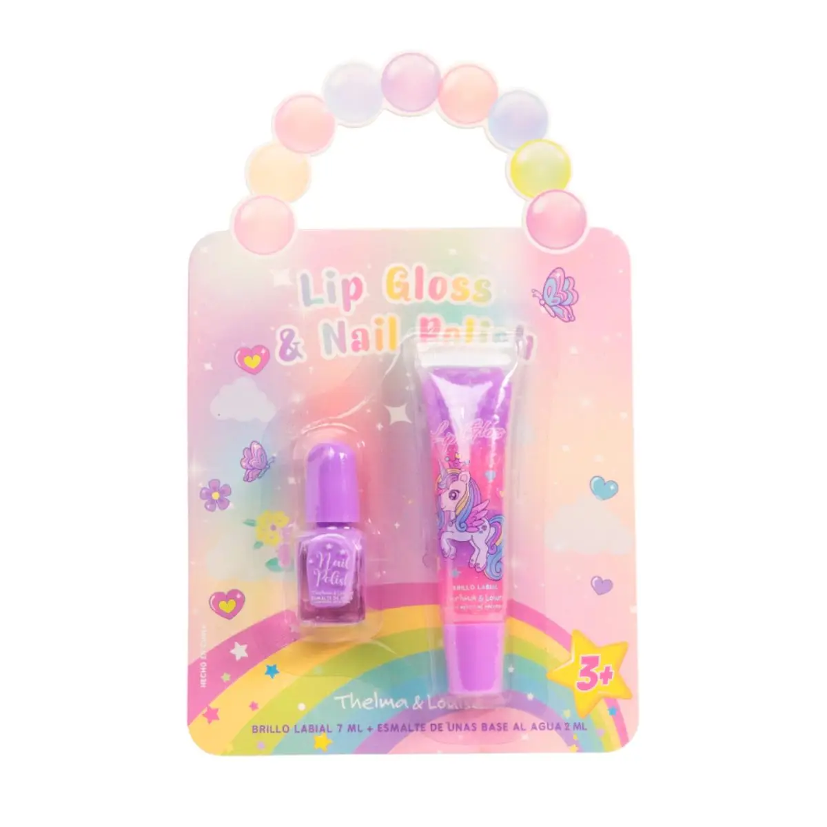 THELMA&amp;LOUISE SET LIP GLOSS + ESMALTE 