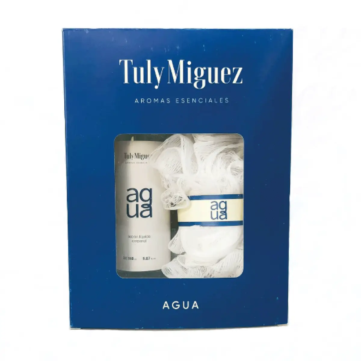 TULY MIGUEZ SET AGUAS JABON LIQUIDO + ESPONJA EXFOLENATE