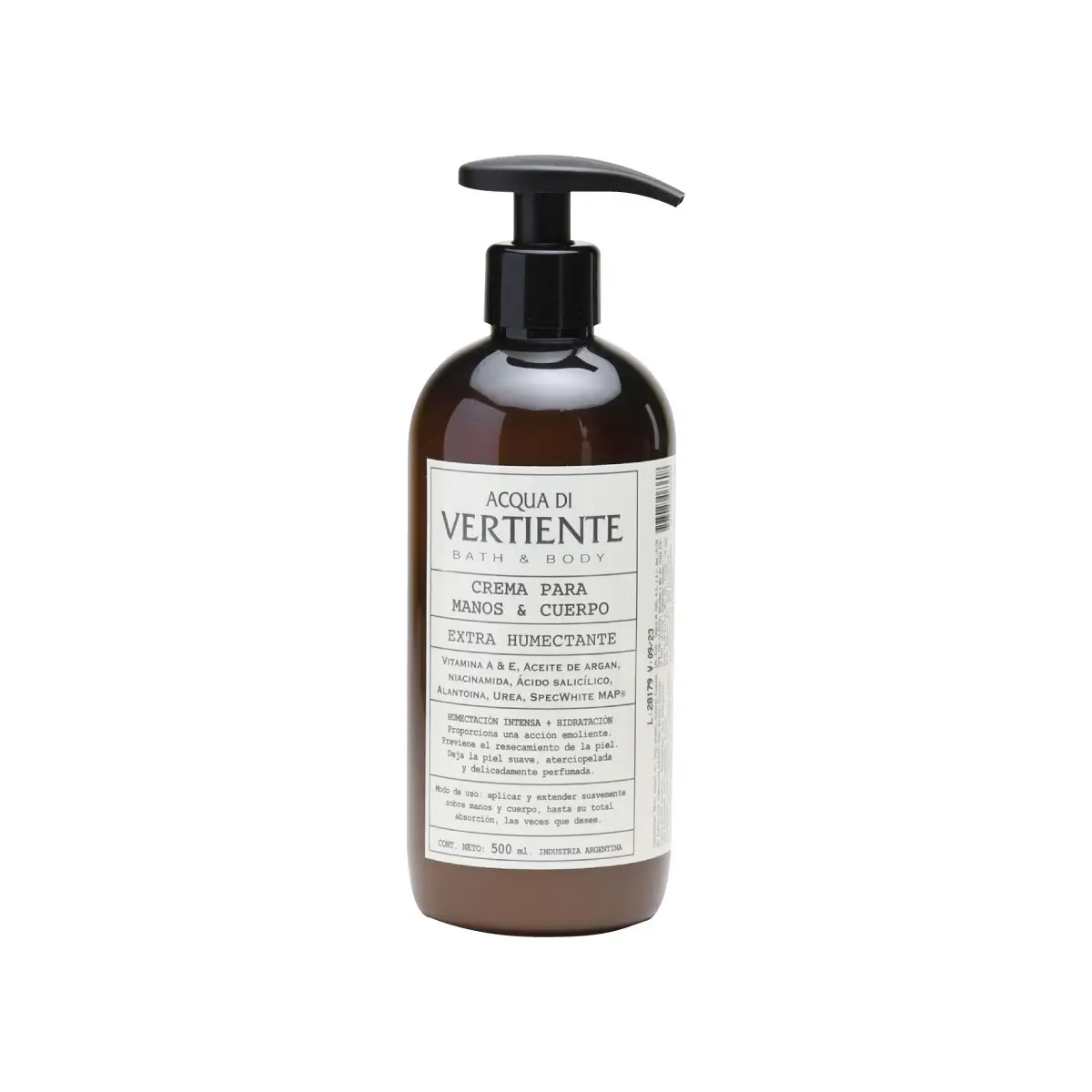 VERTIENTE CREMA DE MANOS Y CUERPO X500