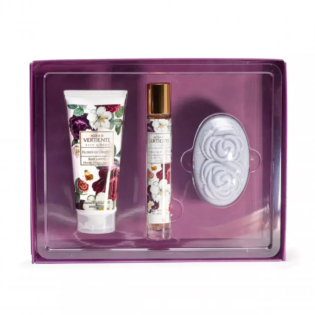 VERTIENTE ESTUCHE FLORES DE ORIENTE PERFUME + CREMA 