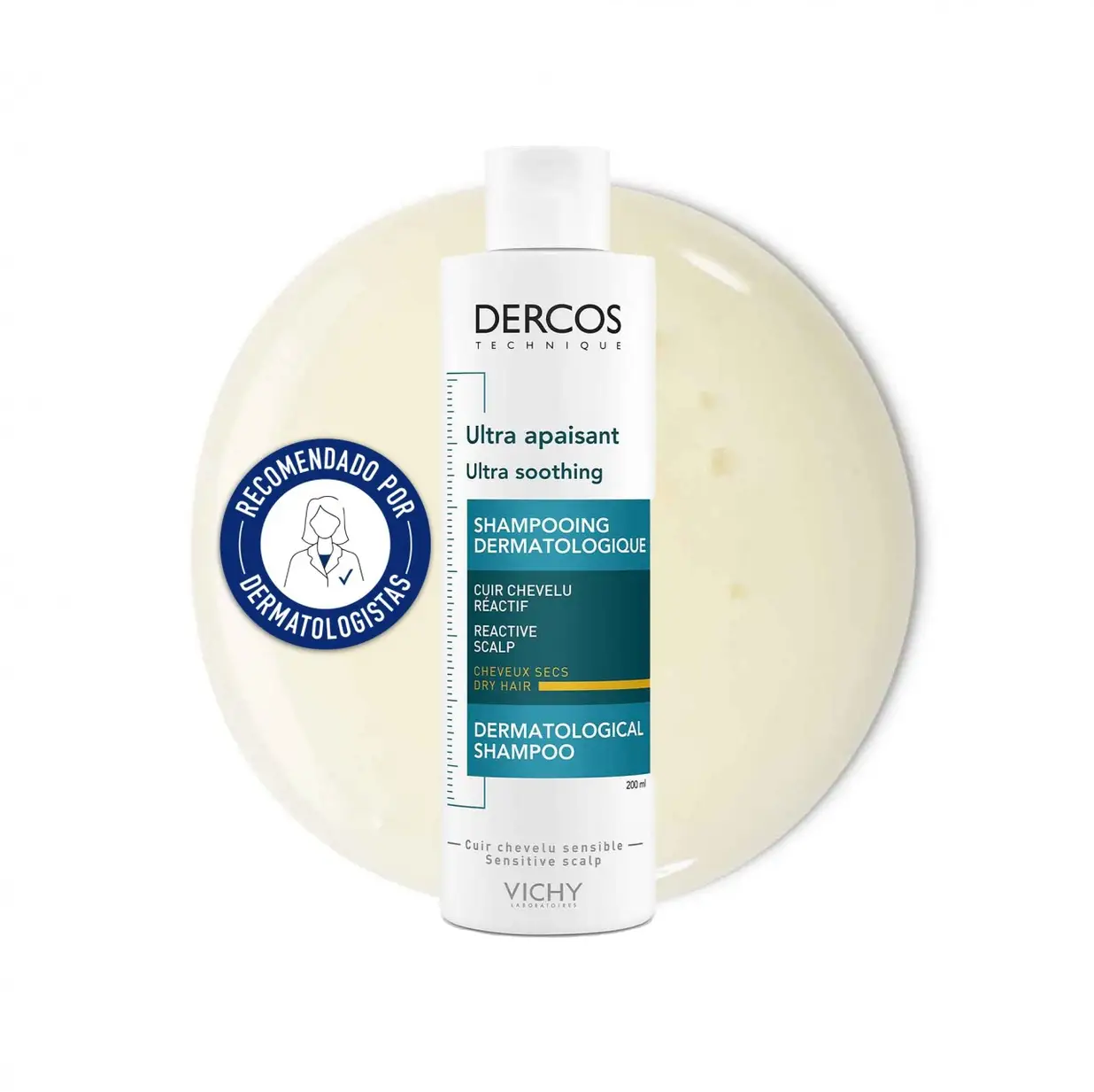 VICHY DERCOS SHAMPOO X200 ULTRA CALMANTE CABELLO SECO