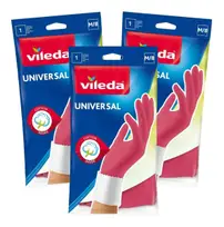 VILEDA GUANTES DE LATEX MULTIUSO UNIVERSAL TALLE M 